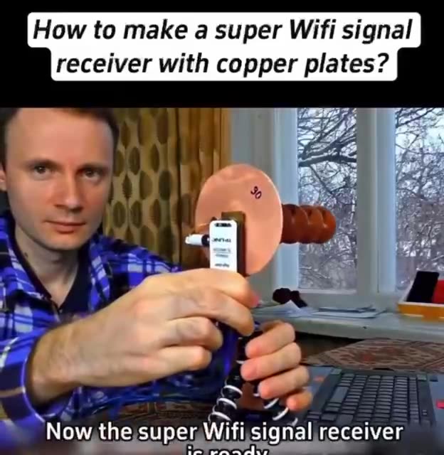 MAKE YOUR OWN WIFI SIGNAL RECEIVER