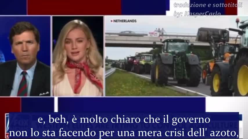 NWO, OLANDA: Proteste Agricoltori Allevatori, Eva Vlaardingerbroek e Tucker Carson