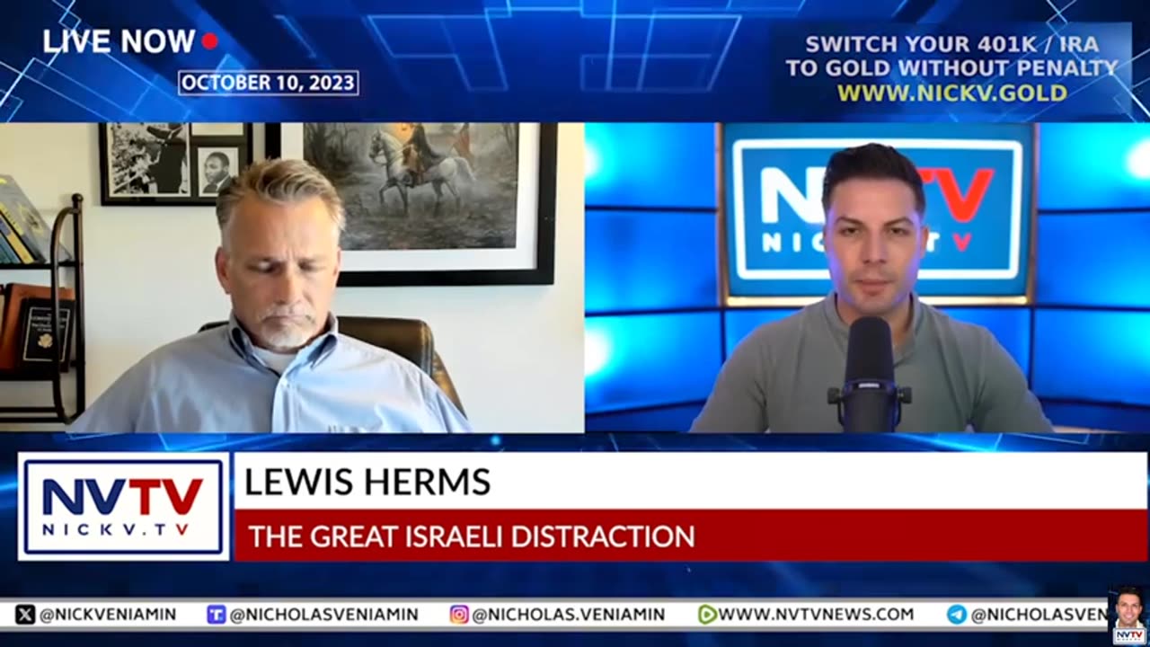 Lewis Herms Discusses The Great Israeli Distraction with Nicholas Veniamin