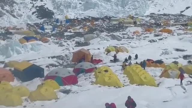 Life in Everest Base Camp.