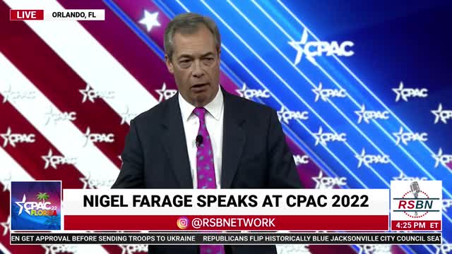 Nigel Farage Full Speech at CPAC 2022 in Orlando