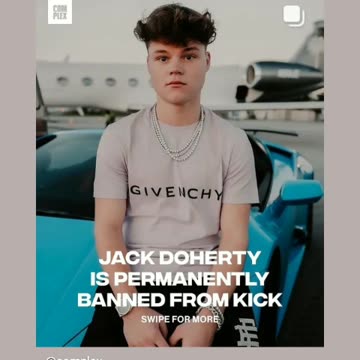 Jack doherty officially permanently banned on kick 10/15/24