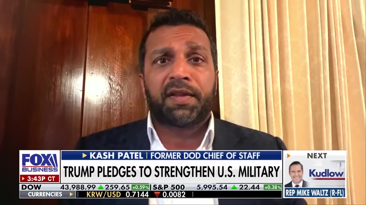 Kash Patel: How will Trump strengthen the military? - 11/08/24