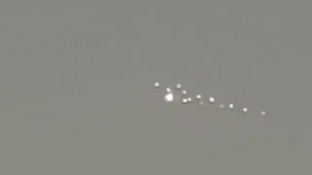 UFO group flight in unknown area