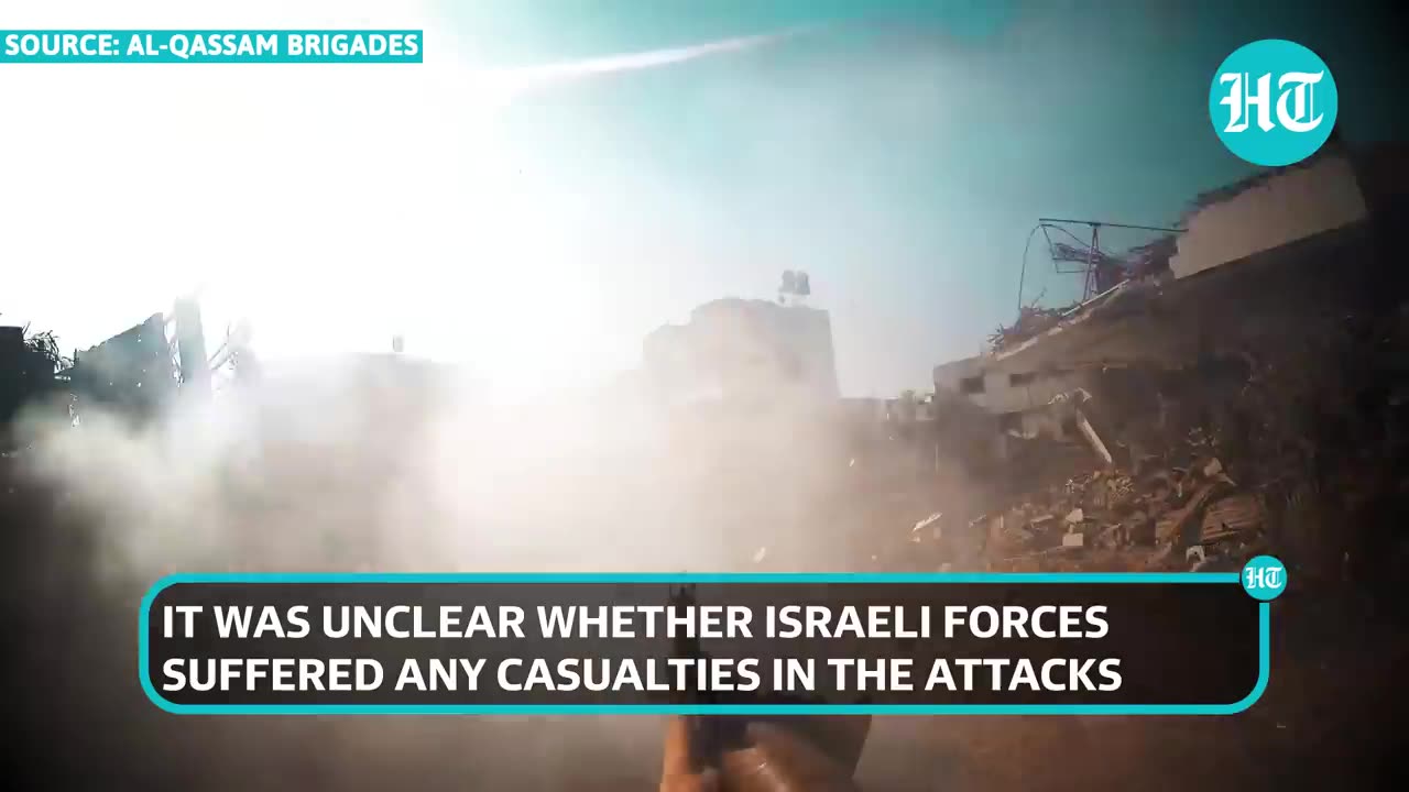 Lone Hamas Fighter Confronts Israel Army Bulldozer In Gaza |