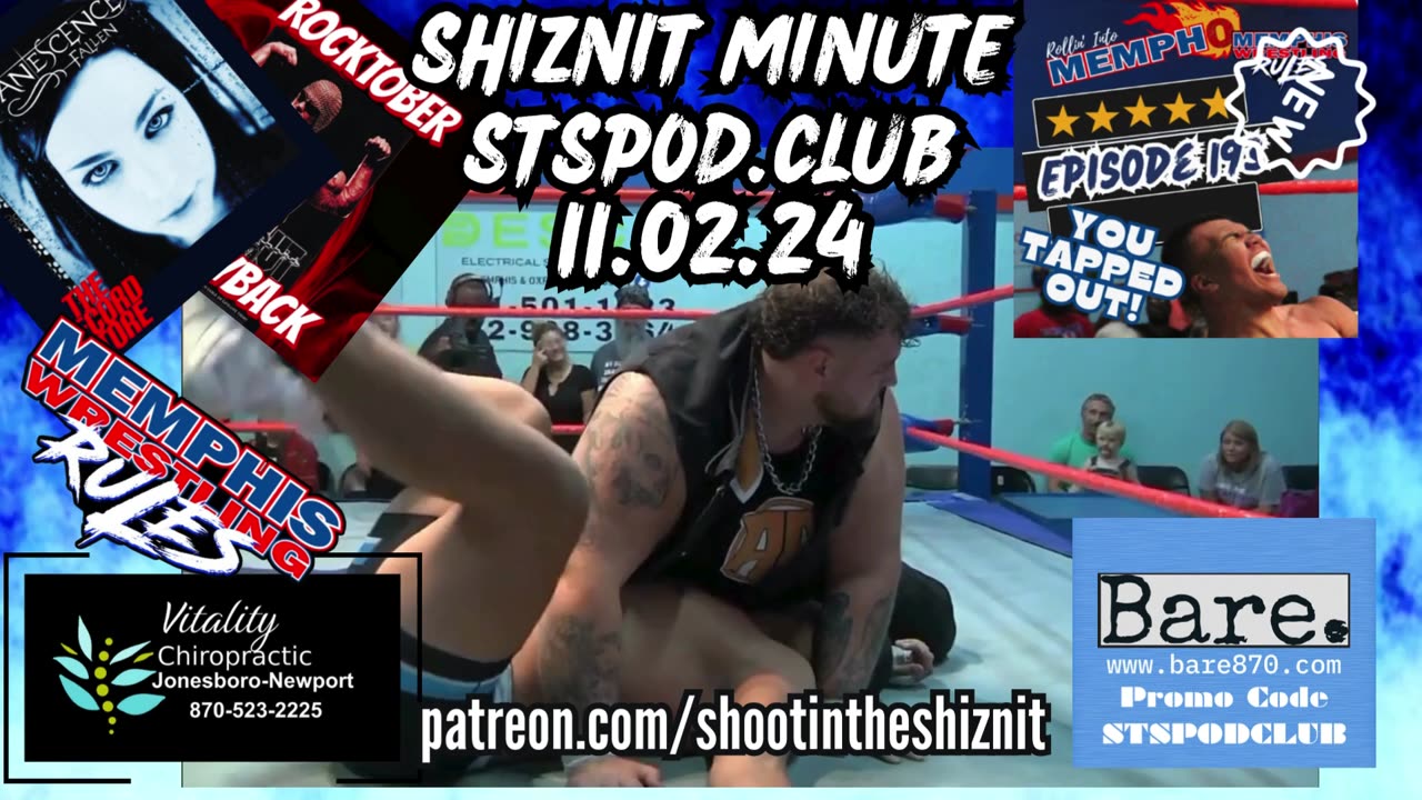 SHIZNIT MINUTE 11.02.24-BT TALKS MEMPHIS WRESTLING!