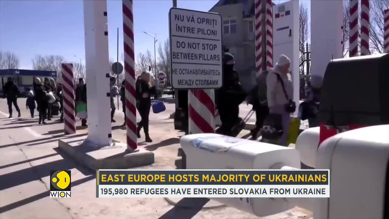 East Europe hosts majority of Ukrainians;195,980 have entered Slovakia from Ukraine