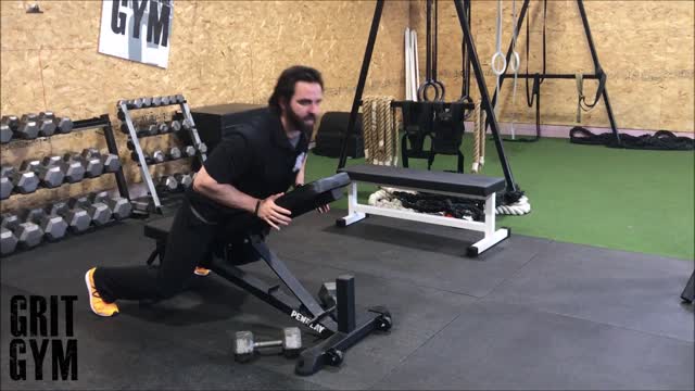 Chest Supported Row + Fat Gripz