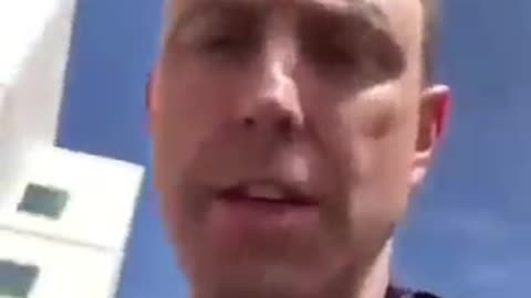 Doctor is being escorted out of medical center after speaking at anti-vaccine rally