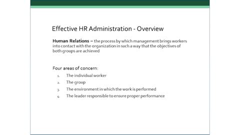 Human Resource Management