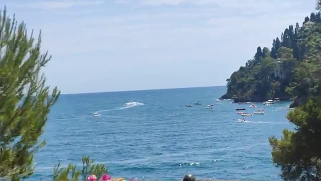 Crazy big Yacht in Portofino Italia