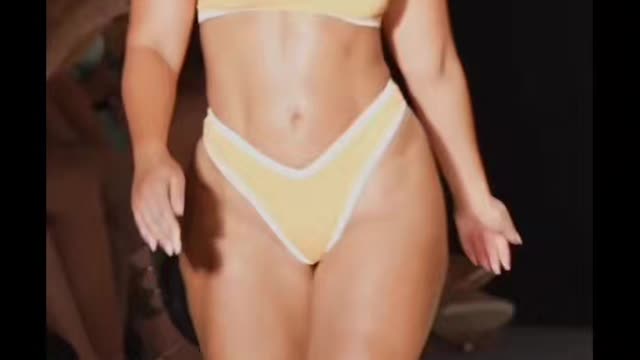 Cute fat bikini models