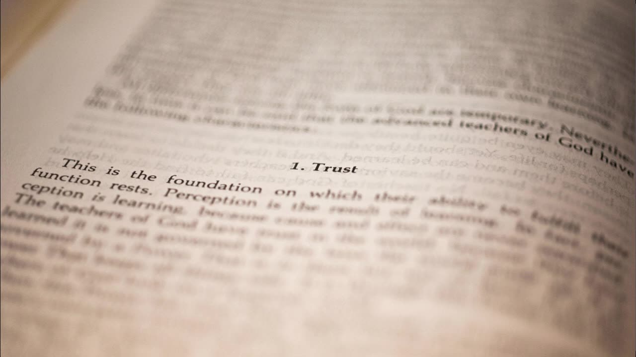 Trust: The Foundation