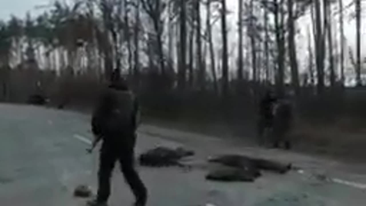 Execution of Russian POWs by AFU & Georgian Fighters on March 30, 2022 at Irpin