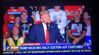 🦅 OAN lies on 2025 project, IVF, end social security, lies Henderson Nevada DJT Rally Halloween 🎃