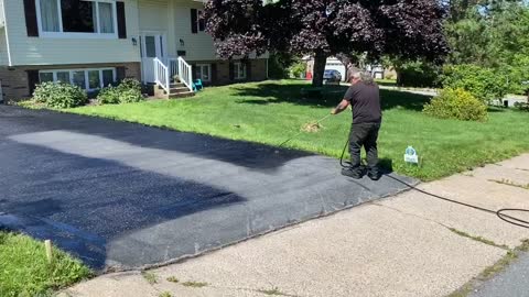 Professional Asphalt Spray Sealing: “The Odd Texture One” Top Coats Pavement Maintenance