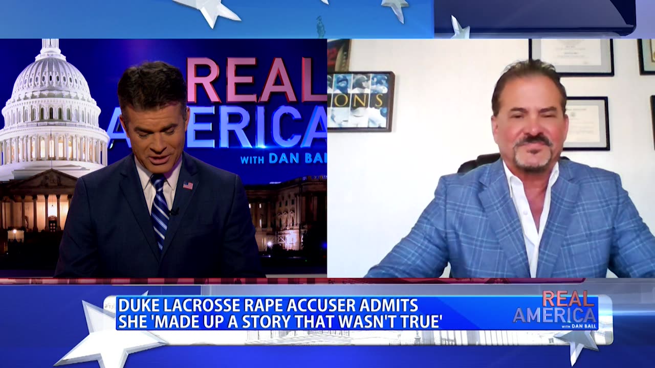 REAL AMERICA -- Dan Ball W/ David Wohl, Duke Lacrosse Accuser Recants Testimony, 12/17/24