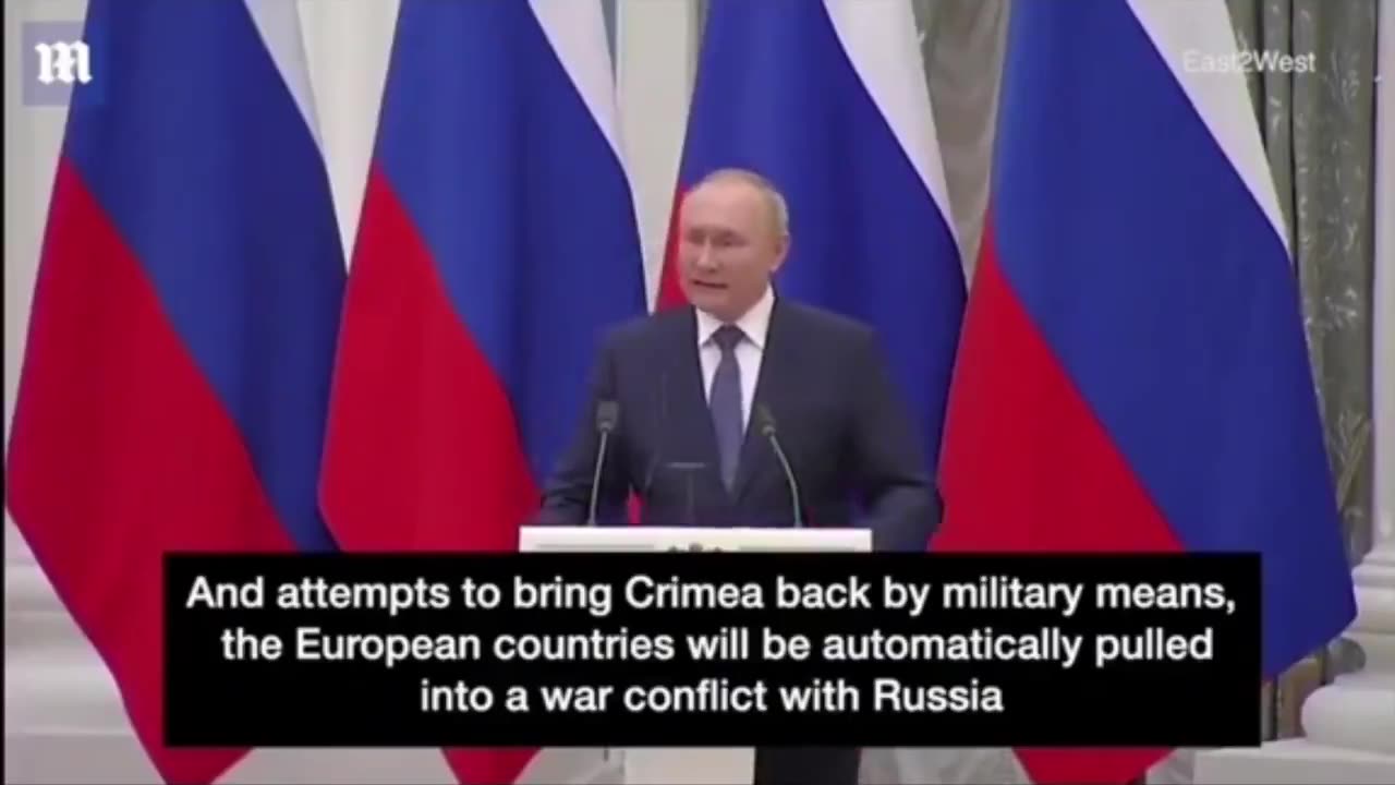 Vladimir Putin… “If Ukraine joins NATO, you won’t even have time to blink your eye