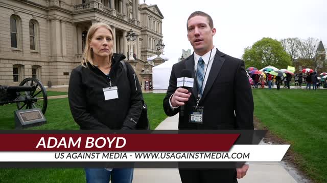 Michiganders Against Vaccine Passports Rally, Bipartisan