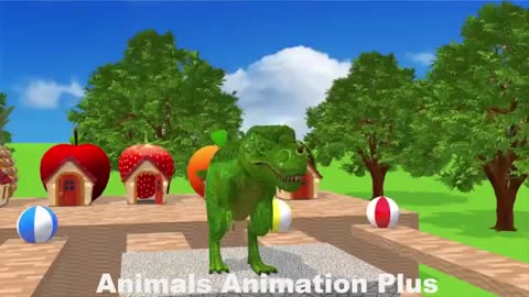 Fun Duck_Cartoon,Tiger,Cow,rabbit,Gorilla,Hamsters,Dog,Cat_Wild_Animals_Crossing_Fountain_2023