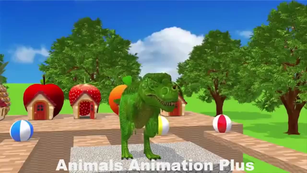 Fun Duck_Cartoon,Tiger,Cow,rabbit,Gorilla,Hamsters,Dog,Cat_Wild_Animals_Crossing_Fountain_2023