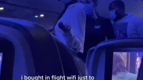 Woman is CENSORED on a plane for REDPILLING the sleepers "Your stuck to your stupid devices"