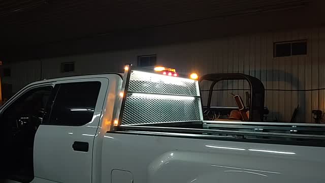 Snow plow lights