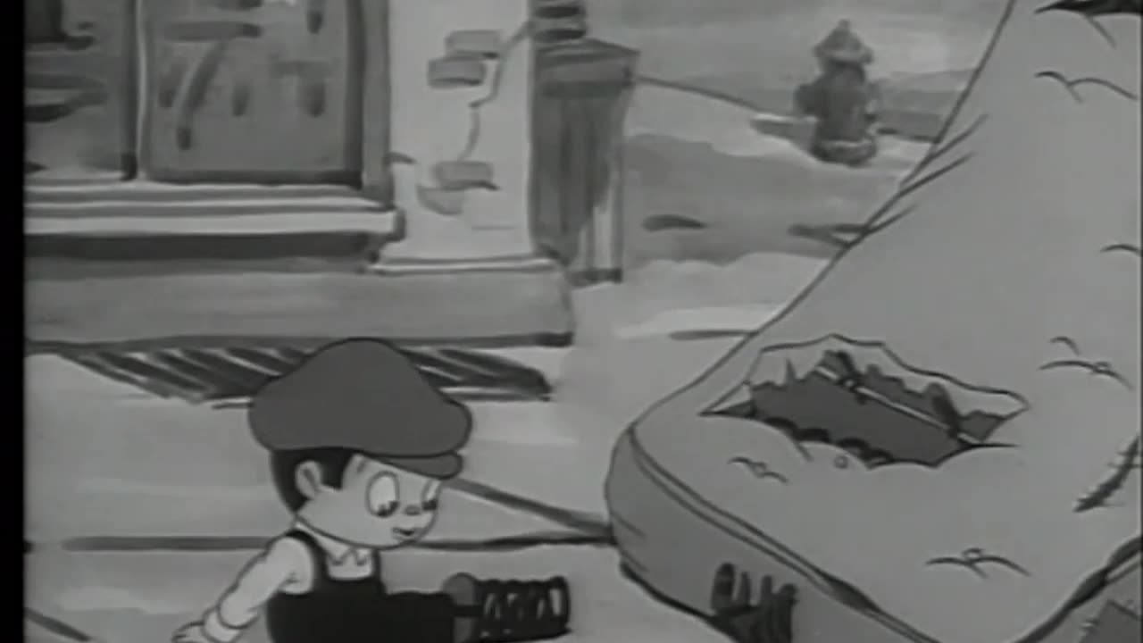 Late Nite, Black 'n White | Betty Boop | Betty and Little Jimmy | RetroVision TeleVision