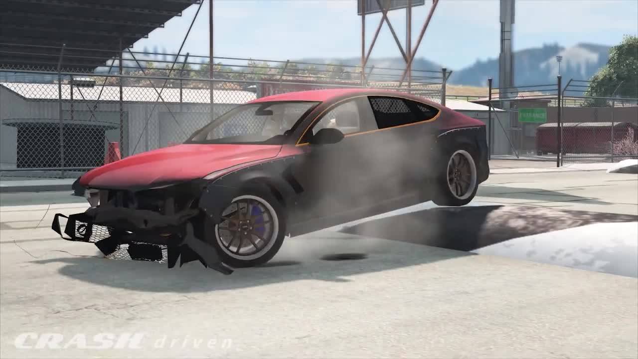Cars VS Huge Speedbumps #2 - BeamNG Drive _ CRASHdriven