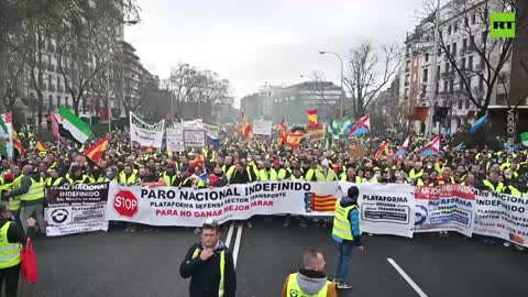 Fuel prices strike in Madrid, day 15