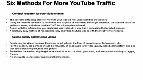 Youtube Traffic Tip&Trick