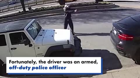 Off-Duty Cop Fires at Suspects Trying to Steal His BMW