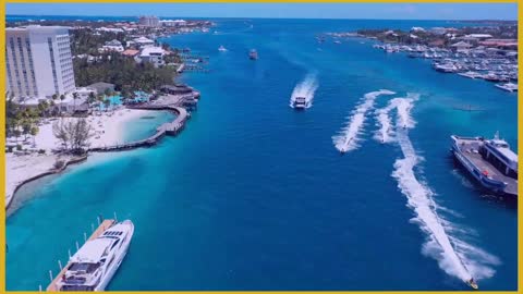 A Speed Motor Boat in The Sea