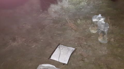 Filtered water at night.