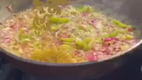 Fish cooking between nature😋