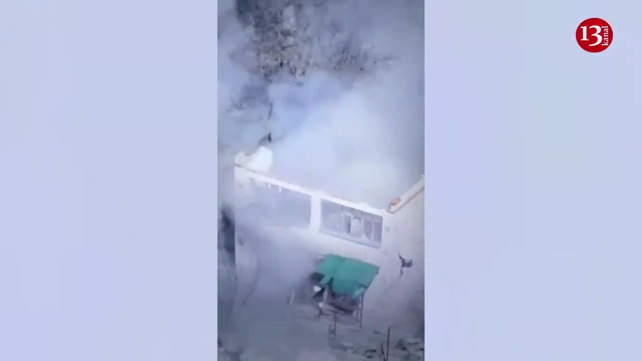 A Ukrainian drone destroyed the house where a high-ranking Russian officer and soldiers gathered