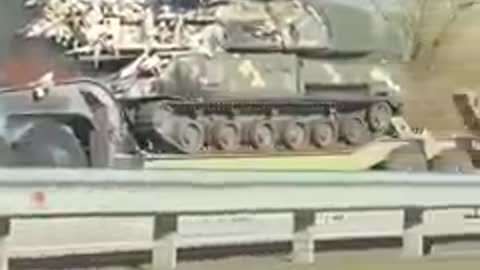 Destroyed Russian tank