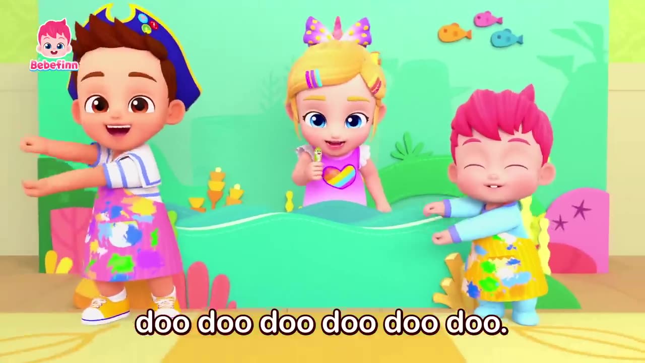 🦈 Shark Finger Family _ Baby Shark Doo Doo Doo _ Bebefinn Best Songs and Nursery Rhymes