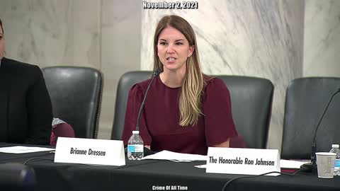 Sen. Ron Johnson- COVID VACCINE INJURED Brianne Dressen TESTIMONY