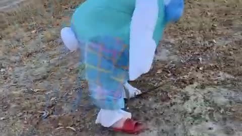 Easter Bunny Falls Down!