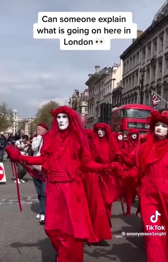 More circus in London i didnt know THE HANDMAID TALES were back
