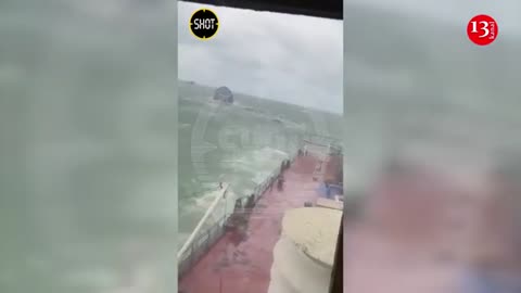 Russian fuel tanker crashes in Kerch Strait in Black Sea