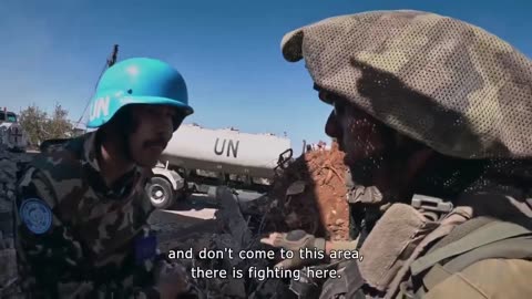Confrontation between Israelis and UN Peacekeepers in Southern Lebanon
