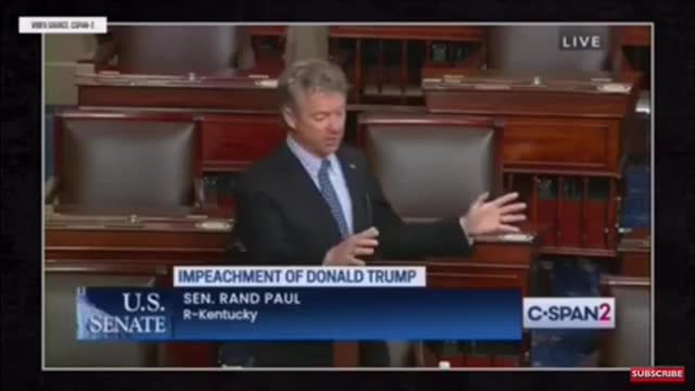 Rand Paul points out the left hypocrisy on senate floor