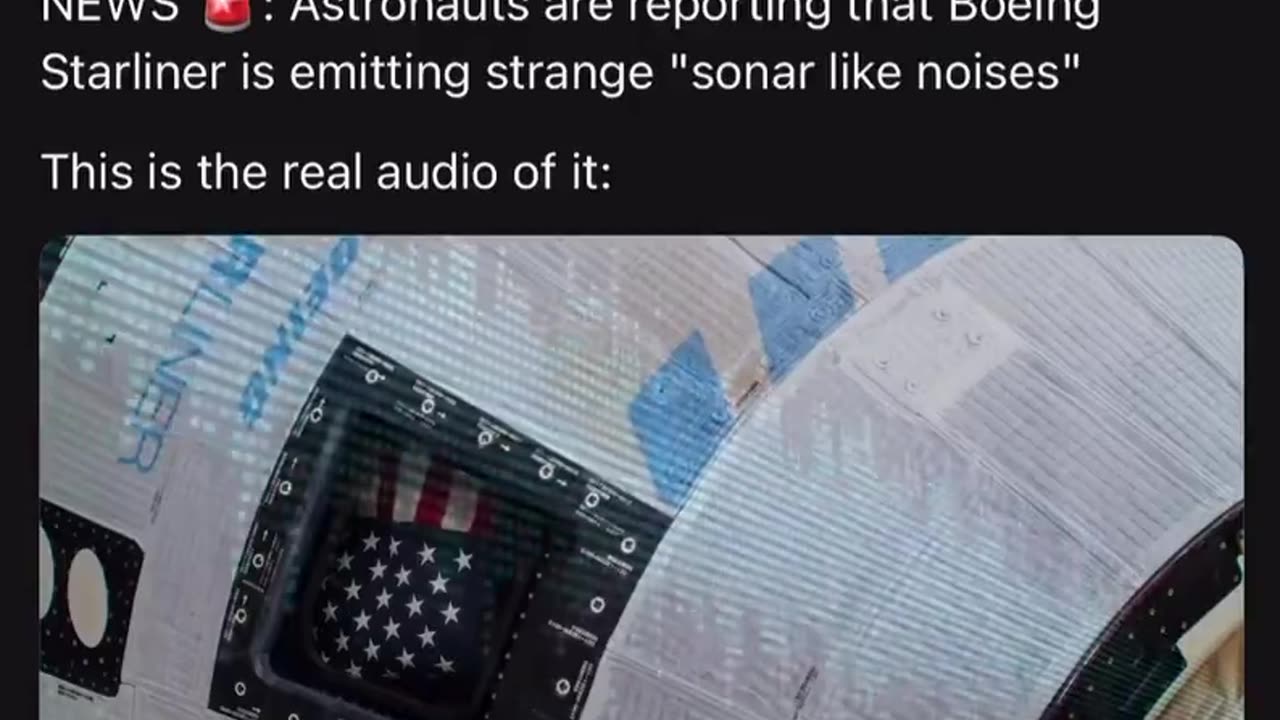 Space Has A Heartbeat- Audio From The Boeing Starliner