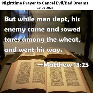 Nighttime Prayer to Cancel Evil/Bad Dreams #youtubeshorts #grace #jesus #mercy #faith #blessed #fyp