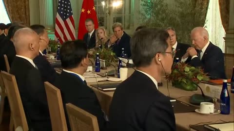 The arrival of Xi at Californian house of Preisdent Joe Biden 11/16/2023
