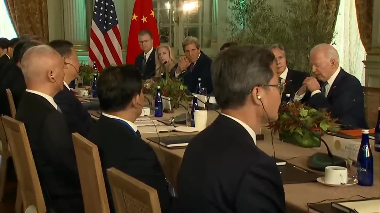 The arrival of Xi at Californian house of Preisdent Joe Biden 11/16/2023