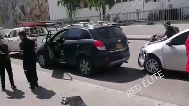 Accidente causó congestión en la autopista a la altura de Cañaveral