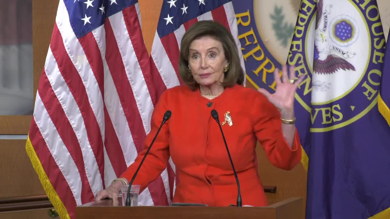 House Speaker Nancy Pelosi (D-CA) Discusses Debt Ceiling, Omicron Variant At Weekly Press Conference